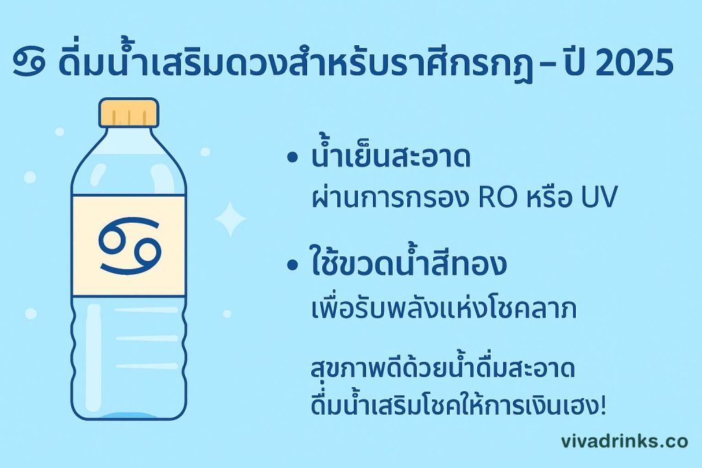 น้ำเสริมดวงราศีกรกฎ2025-viva blog